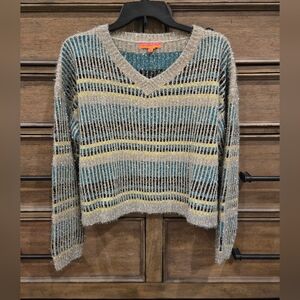Vilagallo striped tinsel sweater, medium